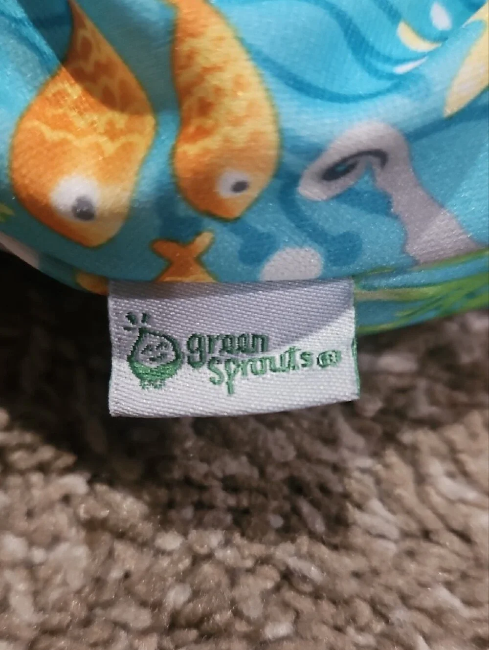 Green Sprout Swim Diaper Cover with Ocean Print 18months